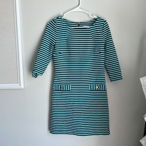 Lilly Pulitzer Charlene Blue Striped Dress